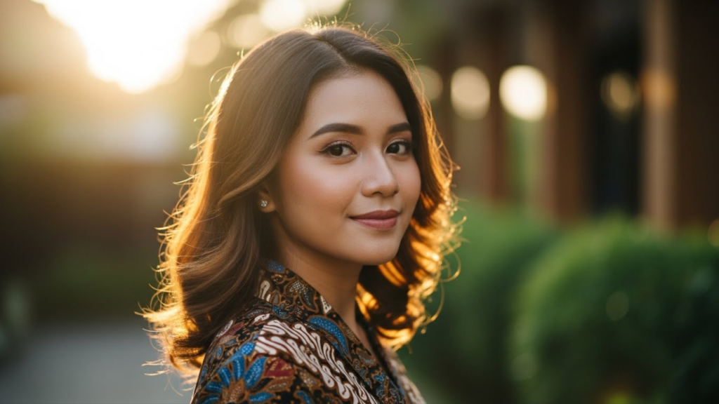 portret wanita indonesia edit profesional